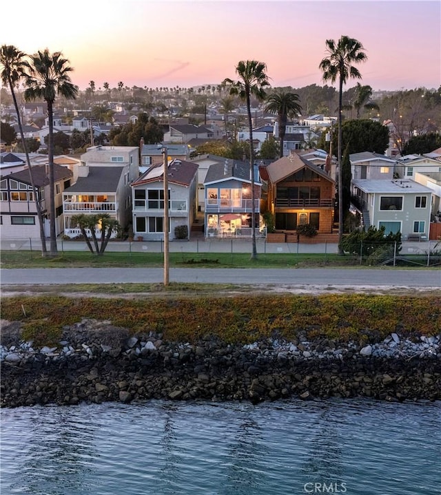 water view featuring a residential view