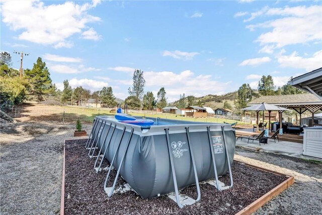 pool with fence