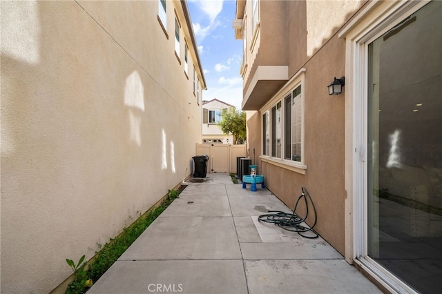 view of patio with fence