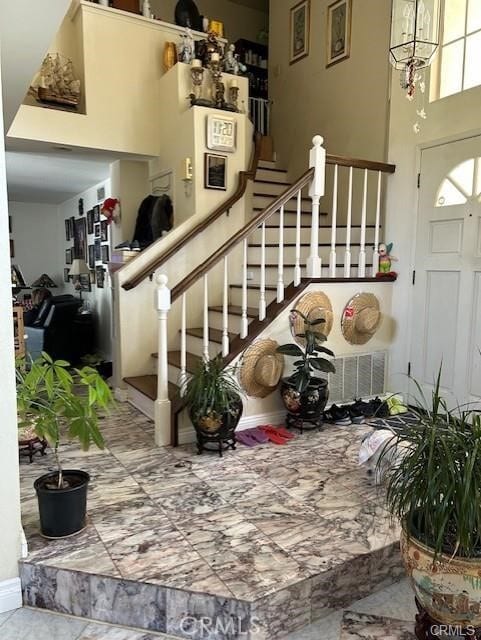 view of stairway