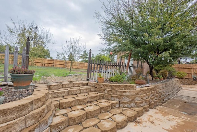 view of patio / terrace with a fenced backyard