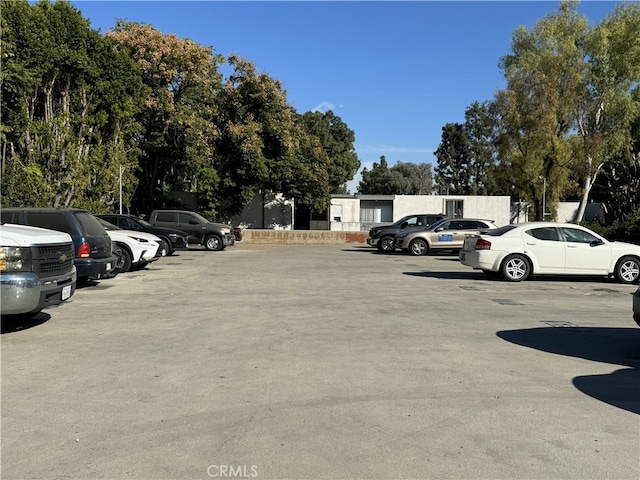 view of uncovered parking lot