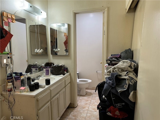 18620 Hatteras St Unit 166, Tarzana, CA 91356 - bathroom with tile patterned floors, vanity, and toilet