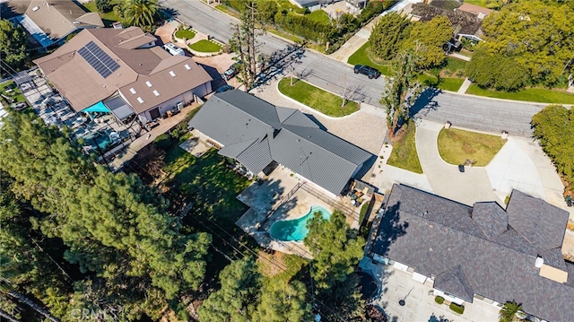 drone / aerial view featuring a residential view