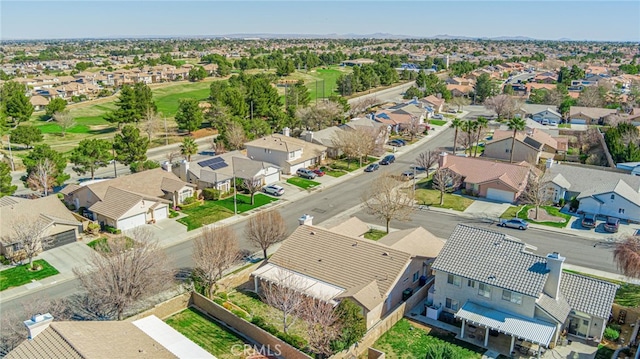 bird's eye view with a residential view