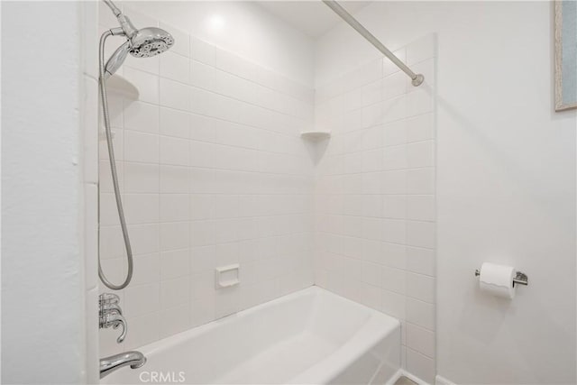 full bathroom featuring tub / shower combination