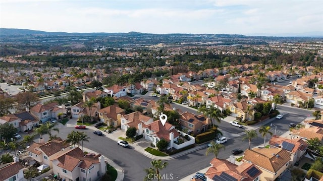 bird's eye view featuring a residential view