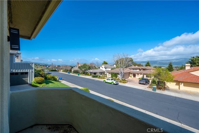 balcony featuring a residential view