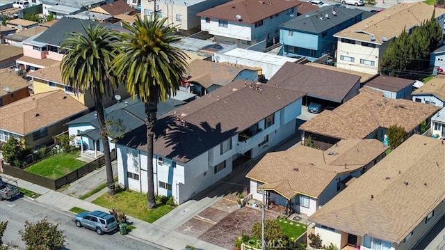 bird's eye view with a residential view