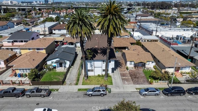 drone / aerial view with a residential view