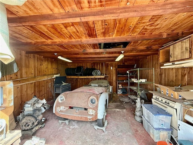 view of storage room