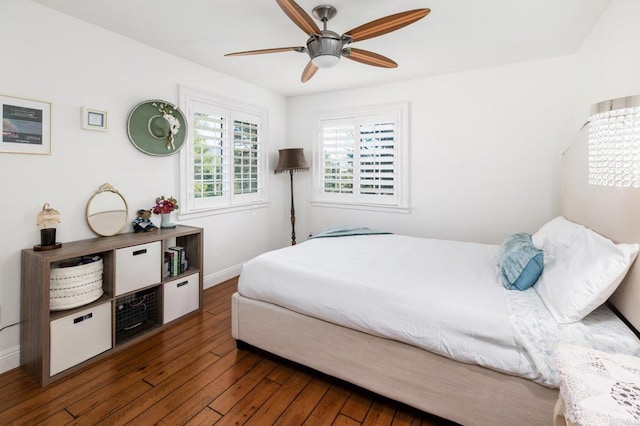 35715 Calle Nopal, Temecula, CA 92592 - bedroom with hardwood / wood-style flooring and ceiling fan