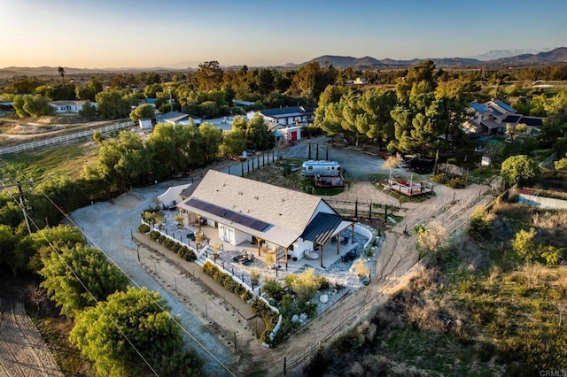 35715 Calle Nopal, Temecula, CA 92592 - aerial view at dusk of a mountain view