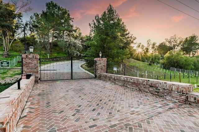 35715 Calle Nopal, Temecula, CA 92592 - gate featuring view of wooded area