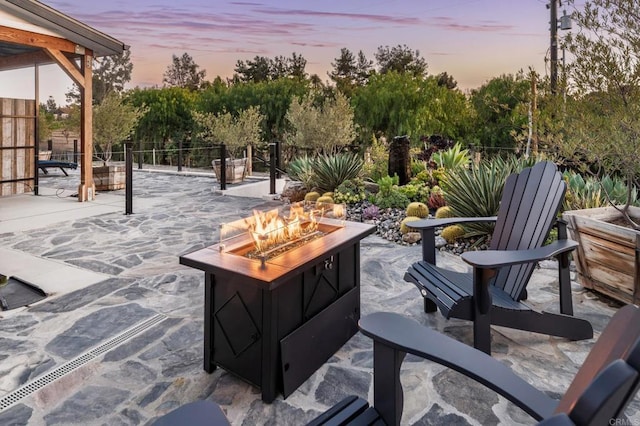 35715 Calle Nopal, Temecula, CA 92592 - view of patio featuring a fire pit