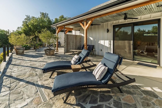 35715 Calle Nopal, Temecula, CA 92592 - view of patio / terrace with ceiling fan