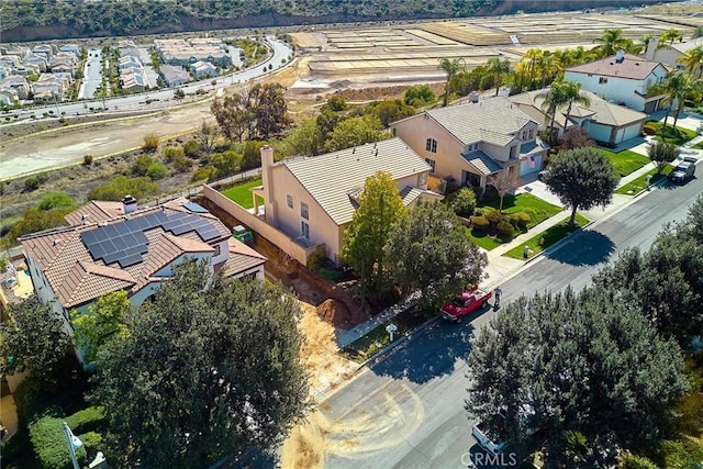 bird's eye view featuring a residential view