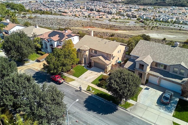 birds eye view of property featuring a residential view