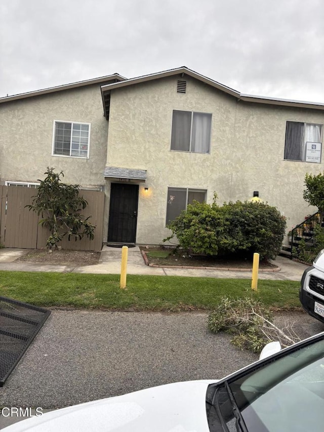 view of front of home with stucco siding