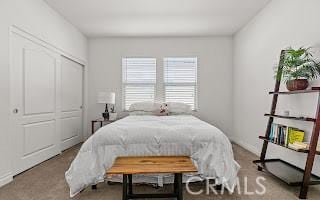 bedroom featuring a closet