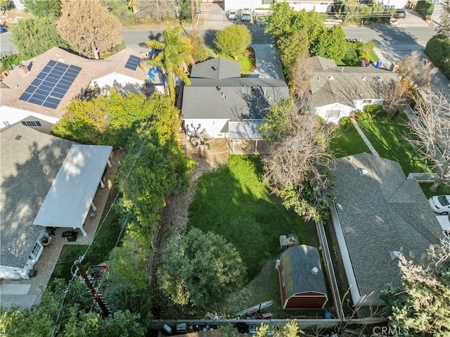 bird's eye view featuring a residential view