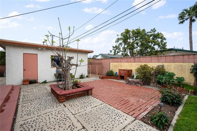 view of patio / terrace featuring a fenced backyard