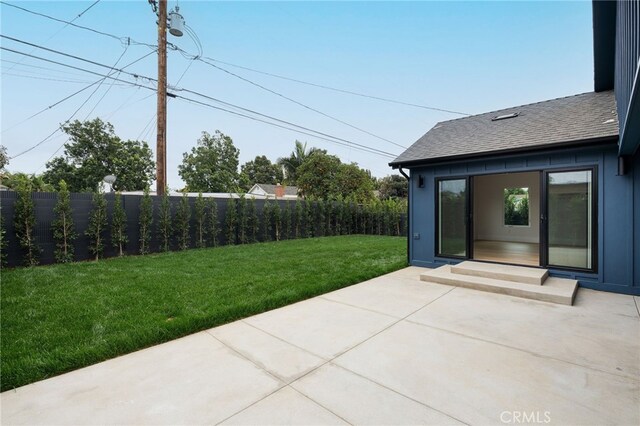 view of patio / terrace with fence