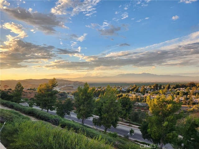 1412 San Clemente Cir, Corona, CA 92882 - birds eye view of property featuring a mountain view