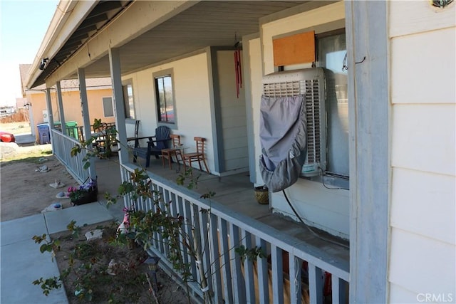 exterior space with a porch