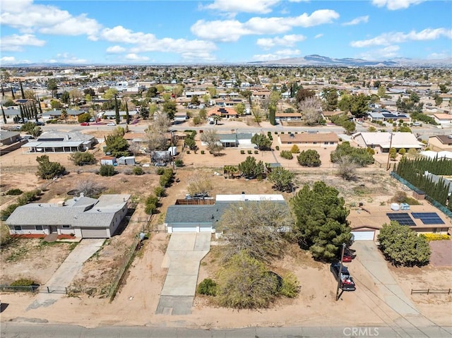 14606 Orange St, Hesperia, CA 92345 - bird's eye view with a mountain view and a residential view