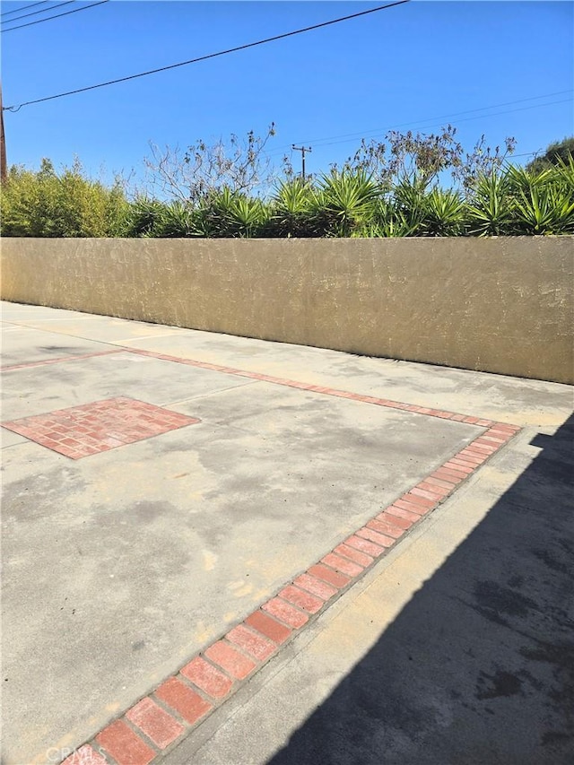 view of patio with fence