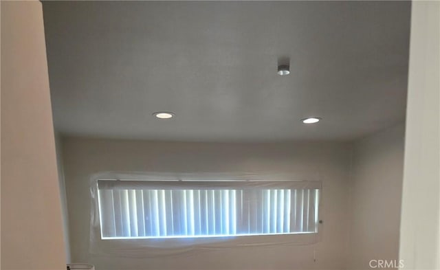 spare room with recessed lighting and a wealth of natural light