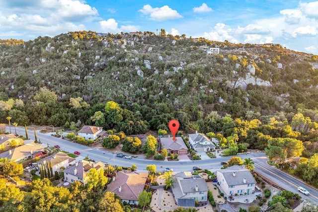 bird's eye view featuring a residential view