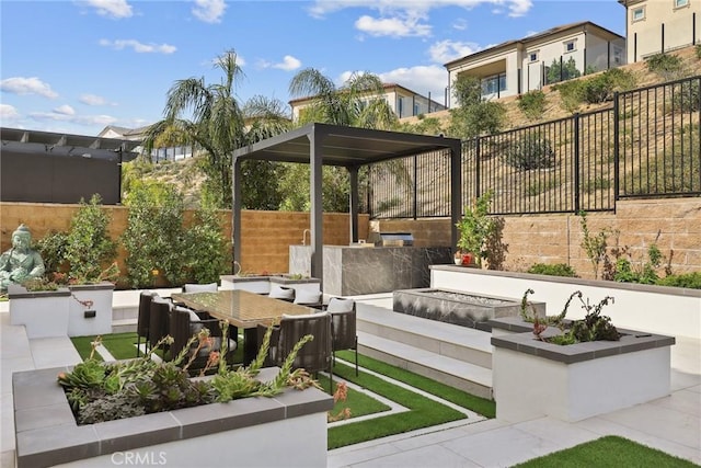 20535 W Bluebird Ct, Porter Ranch, CA 91326 - view of patio with a fenced backyard