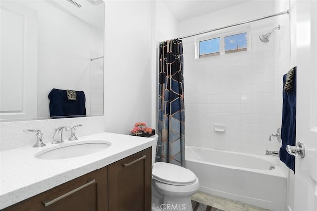 20535 W Bluebird Ct, Porter Ranch, CA 91326 - full bathroom featuring toilet, shower / bath combo, and vanity