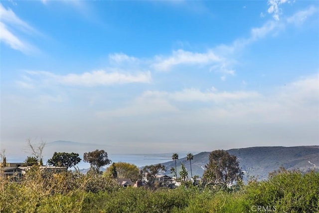 view of water feature featuring a mountain view