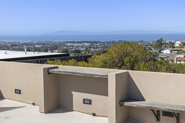 exterior space with a mountain view