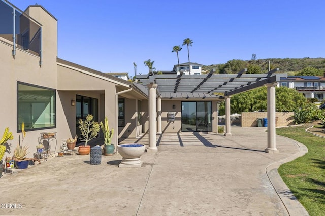 view of patio / terrace with a pergola