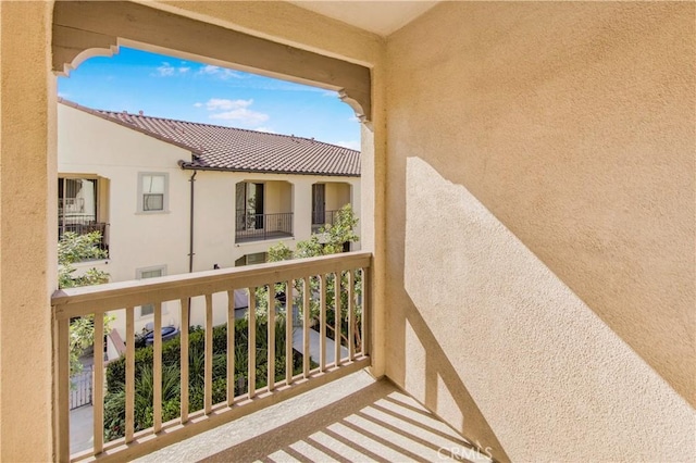 view of balcony