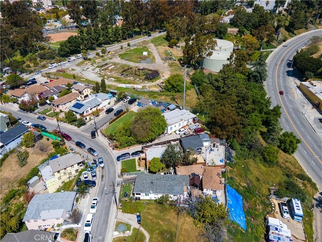 bird's eye view with a residential view