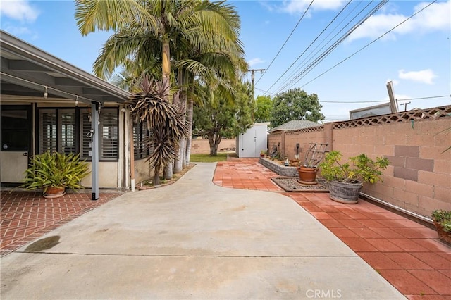 view of patio / terrace featuring a fenced backyard