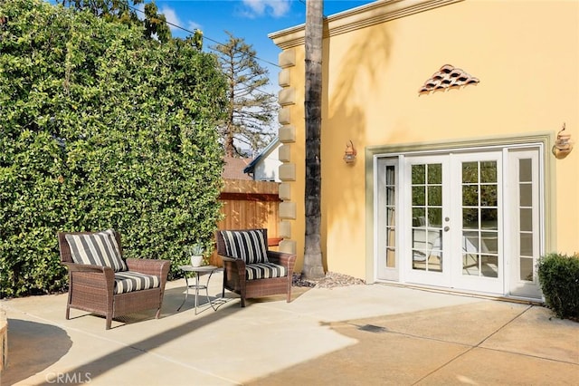 view of patio / terrace with french doors