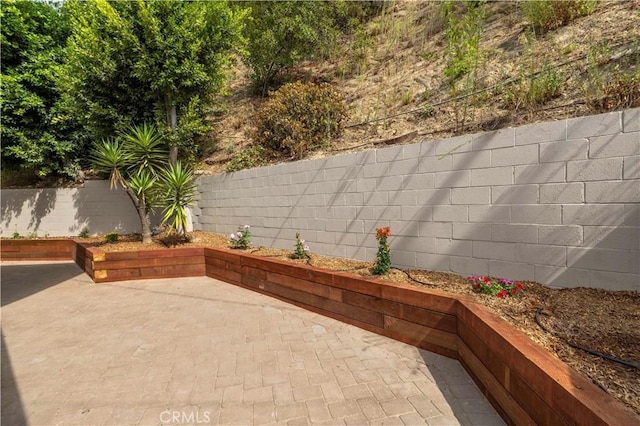 view of patio / terrace with a fenced backyard