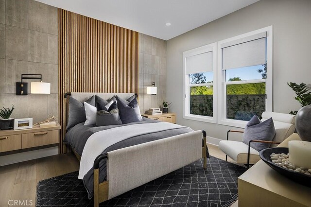 9522 N Andora Ave, Chatsworth, CA 91311 - bedroom with dark wood-type flooring and recessed lighting
