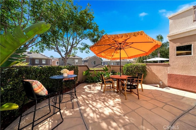 view of patio / terrace with outdoor dining area