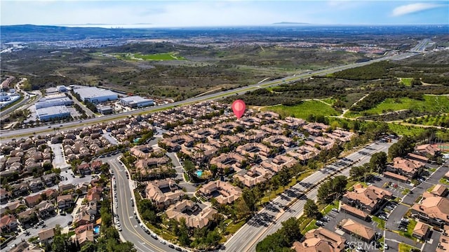 birds eye view of property featuring a residential view