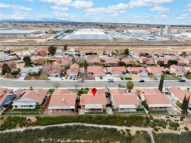 aerial view featuring a residential view