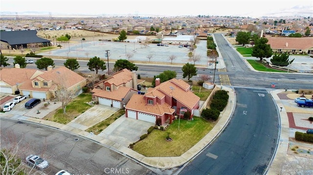 aerial view featuring a residential view