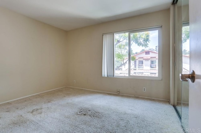 view of carpeted empty room