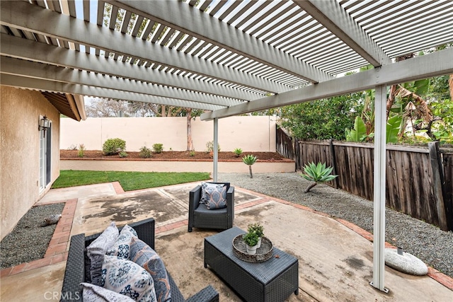 view of patio / terrace featuring a fenced backyard